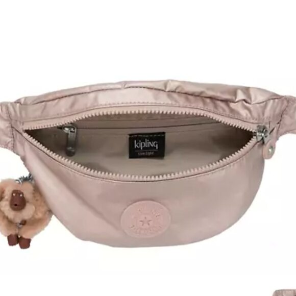 Kipling Pria Pink Metallic Waist Pack - Picture 7 of 7